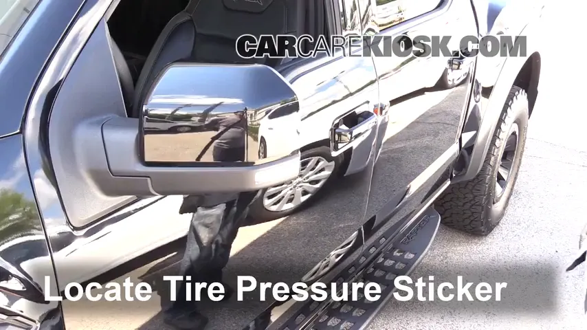 2017 Ford F-150 Raptor 3.5L V6 Turbo Crew Cab Pickup Tires & Wheels Check Tire Pressure